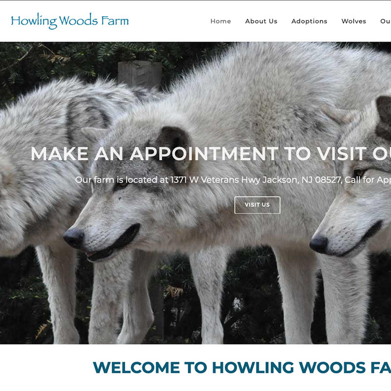 NYC Web Development, Howling Woods Farm